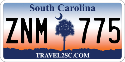 SC license plate ZNM775