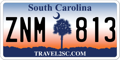 SC license plate ZNM813
