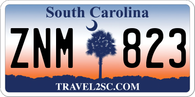 SC license plate ZNM823