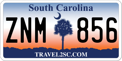 SC license plate ZNM856