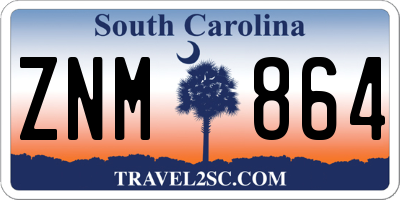 SC license plate ZNM864