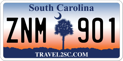 SC license plate ZNM901