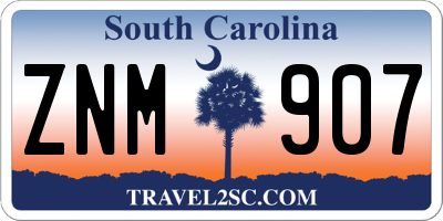 SC license plate ZNM907