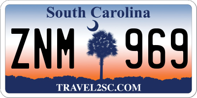 SC license plate ZNM969