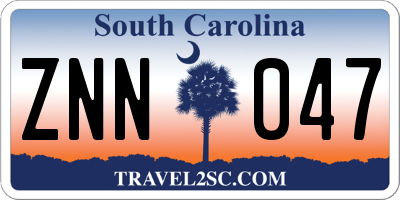 SC license plate ZNN047