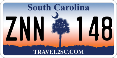 SC license plate ZNN148