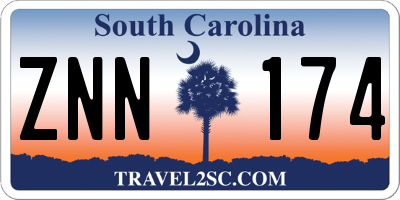 SC license plate ZNN174