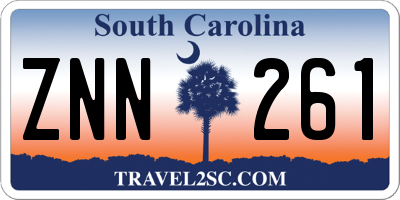 SC license plate ZNN261