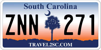 SC license plate ZNN271