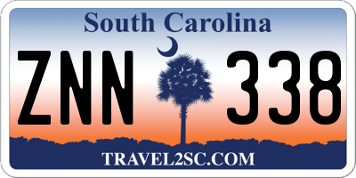 SC license plate ZNN338