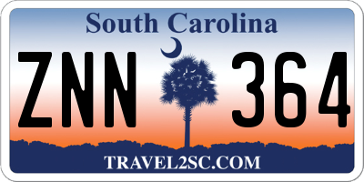 SC license plate ZNN364