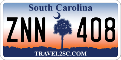 SC license plate ZNN408