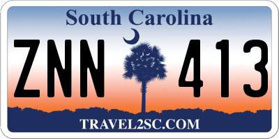 SC license plate ZNN413