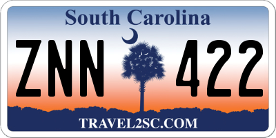 SC license plate ZNN422