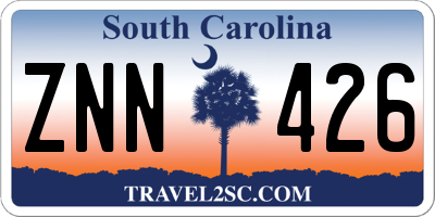 SC license plate ZNN426