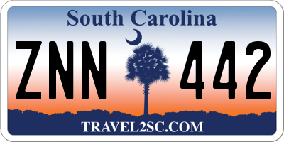 SC license plate ZNN442