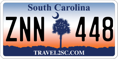 SC license plate ZNN448