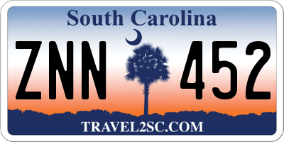 SC license plate ZNN452
