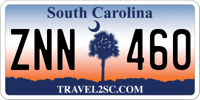 SC license plate ZNN460