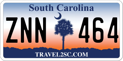 SC license plate ZNN464