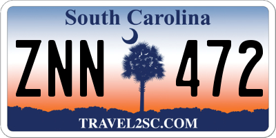 SC license plate ZNN472