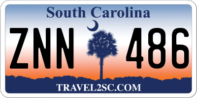 SC license plate ZNN486