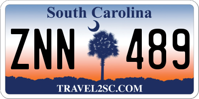 SC license plate ZNN489