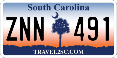 SC license plate ZNN491