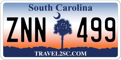 SC license plate ZNN499