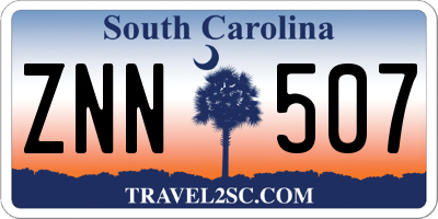 SC license plate ZNN507