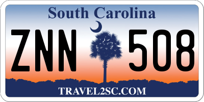 SC license plate ZNN508