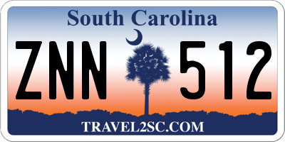 SC license plate ZNN512