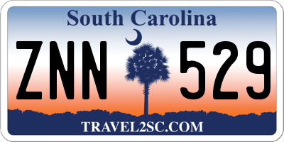 SC license plate ZNN529