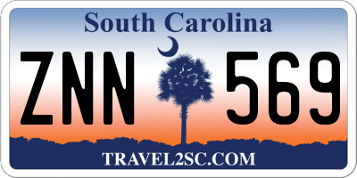 SC license plate ZNN569