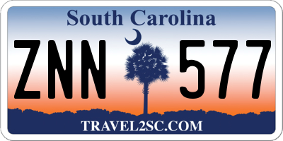 SC license plate ZNN577