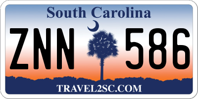 SC license plate ZNN586