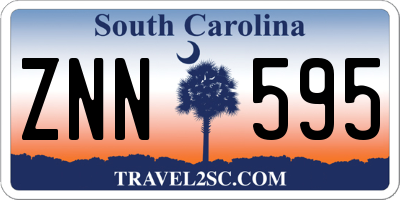 SC license plate ZNN595