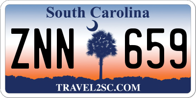 SC license plate ZNN659