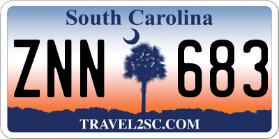 SC license plate ZNN683
