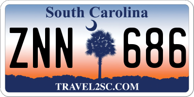SC license plate ZNN686