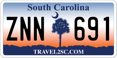 SC license plate ZNN691
