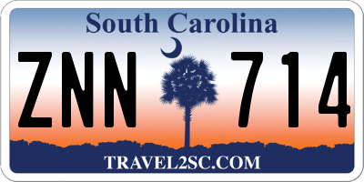 SC license plate ZNN714