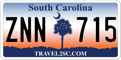 SC license plate ZNN715