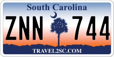 SC license plate ZNN744