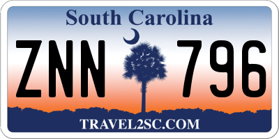 SC license plate ZNN796