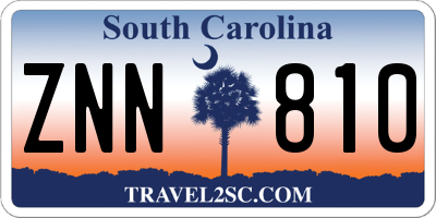 SC license plate ZNN810