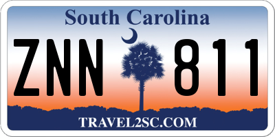SC license plate ZNN811