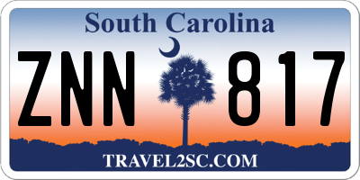 SC license plate ZNN817