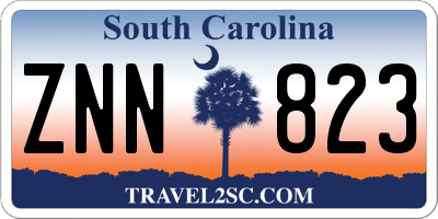 SC license plate ZNN823