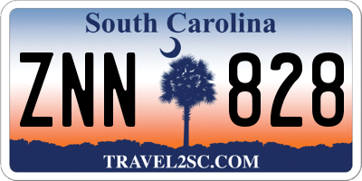 SC license plate ZNN828